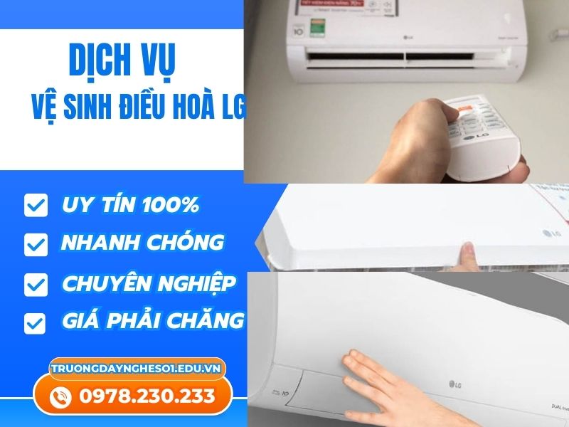 Vệ sinh điều hòa LG sạch nhanh hiệu quả an toàn!