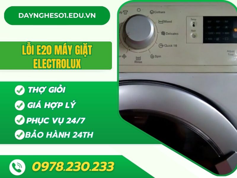 Nguyên nhân và cách sửa lỗi E2 máy giặt Electrolux