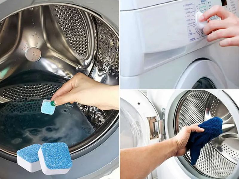 Các dụng cụ cần chuẩn bị để vệ sinh máy giặt 
