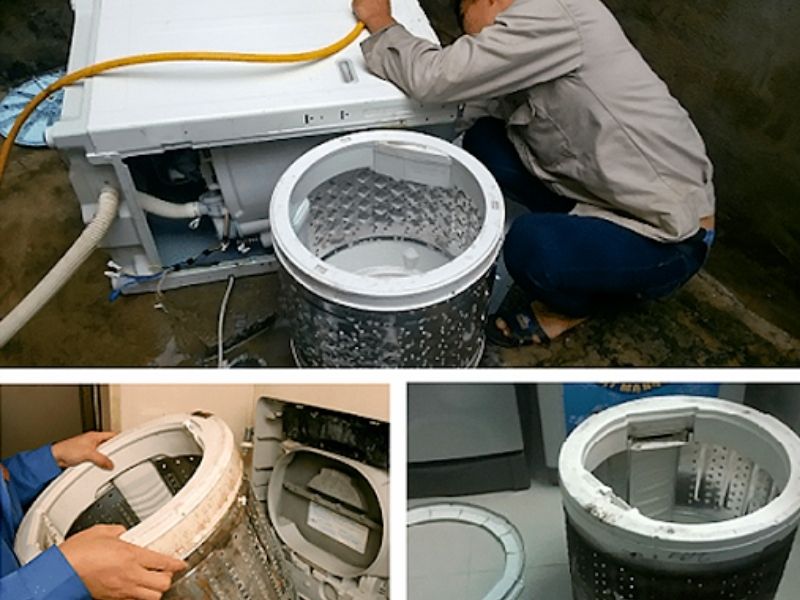 Các dụng cụ cần chuẩn bị trước khi vệ sinh máy giặt