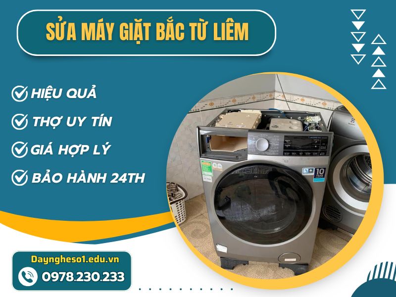 Sửa máy giặt Bắc Từ Liêm uy tín, bảo hành 12 tháng