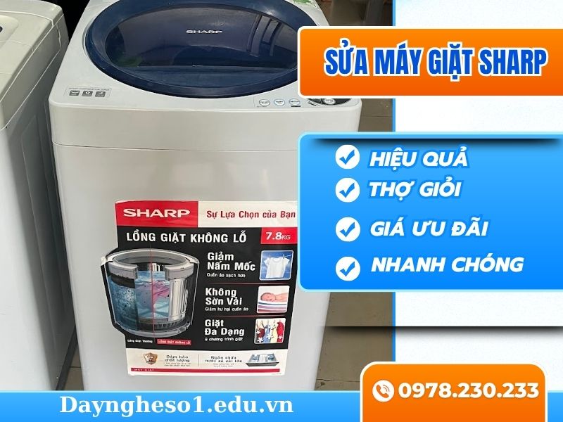 Sửa máy giặt Sharp tại nhà Hà Nội uy tín, thợ giỏi