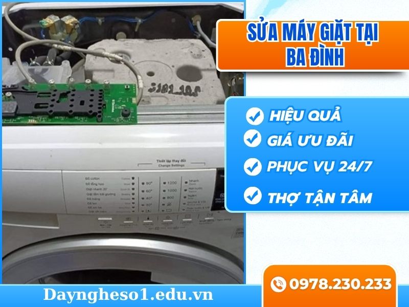 Sửa máy giặt tại Ba Đình thợ giỏi, giá hợp lý
