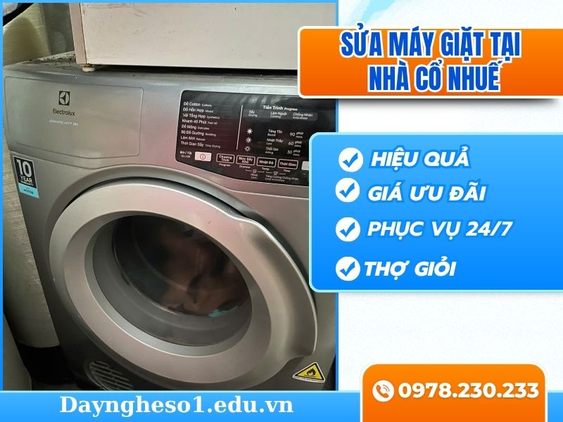 Sửa máy giặt tại nhà Cổ Nhuế bảng giá rõ ràng, ưu đãi