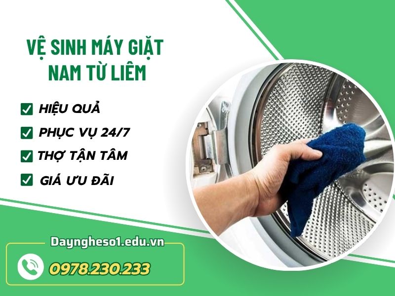 Vệ sinh máy giặt Nam Từ Liêm sạch sâu, giá rẻ 