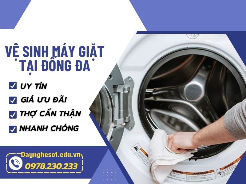 Vệ sinh máy giặt tại Đống Đa uy tín, thợ sau 30 phút