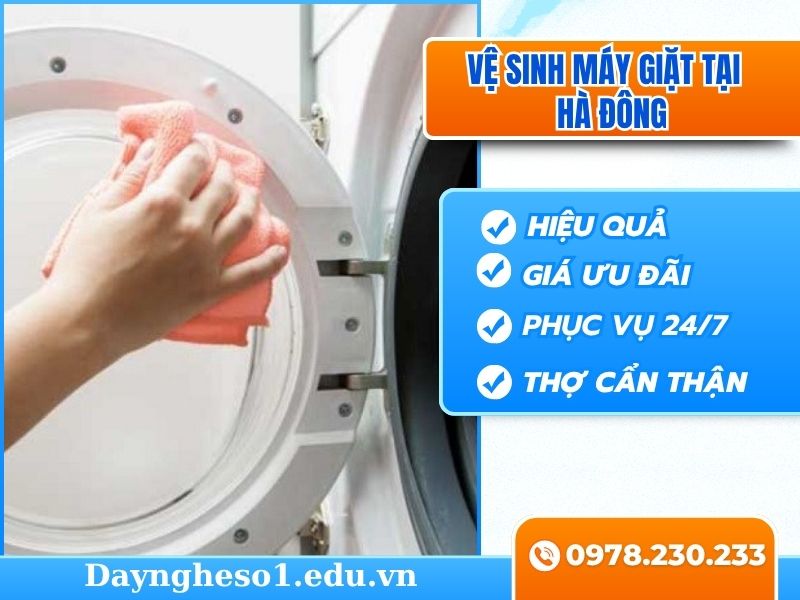 Vệ sinh máy giặt tại Hà Đông sạch sẽ, giá hợp lý