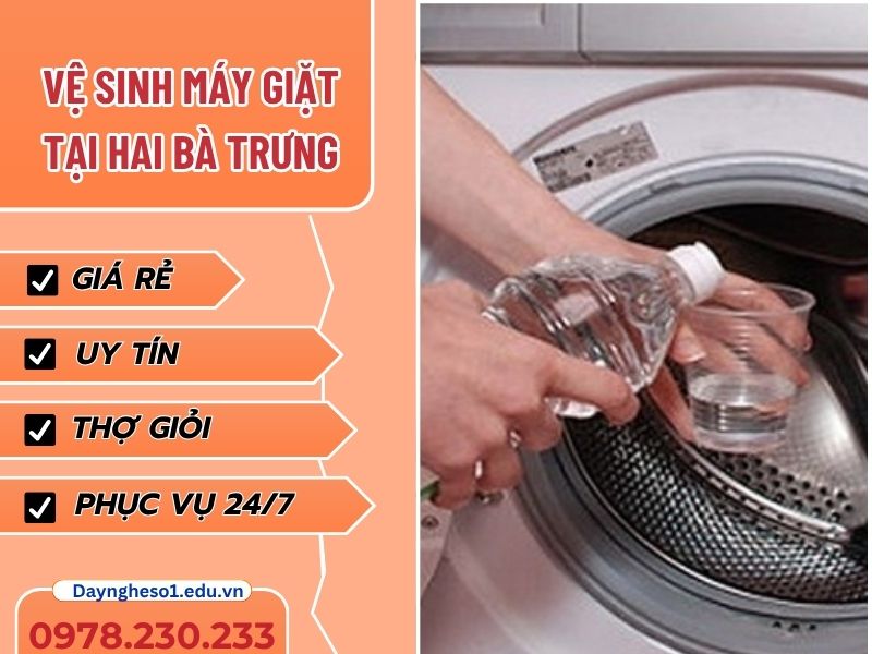 Vệ sinh máy giặt tại Hai Bà Trưng sạch sâu, khử mùi nhanh